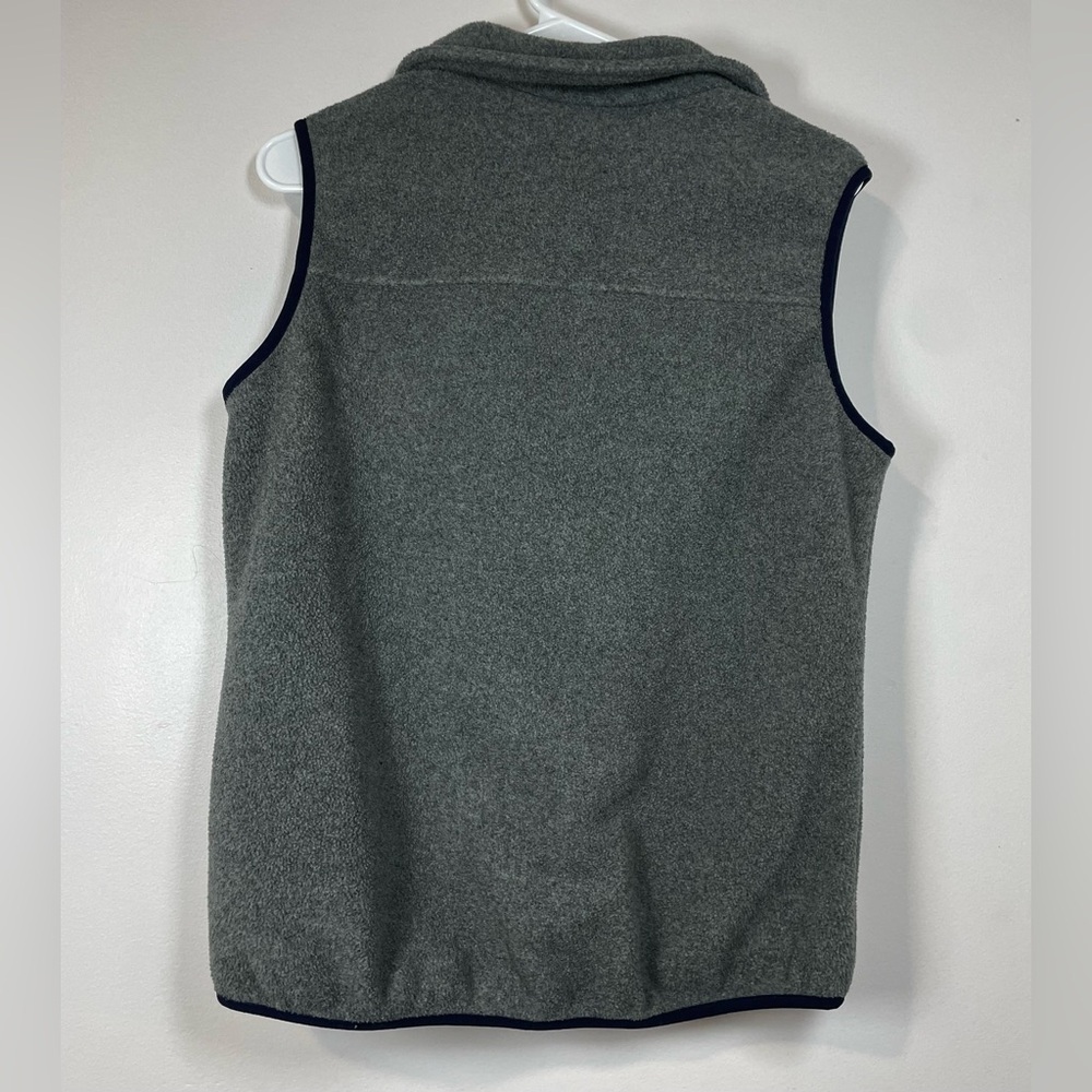 Patagonia Snap-T Synchilla Fleece Vest, Gray/Navy Blue, Women’s Medium - Picture 2 of 9
